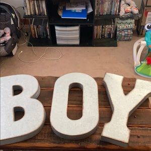 3 metal letters from hobby lobby
